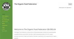 Desktop Screenshot of orgfoodfed.com