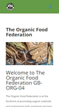 Mobile Screenshot of orgfoodfed.com