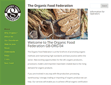 Tablet Screenshot of orgfoodfed.com